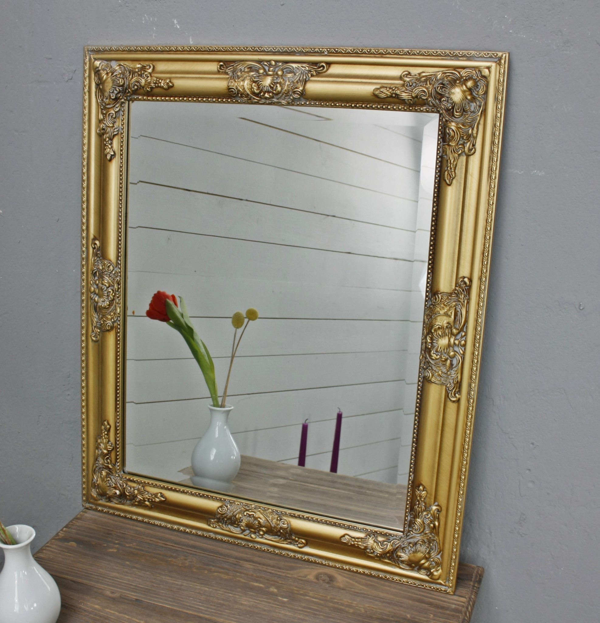 Spiegel Badezimmer Gold